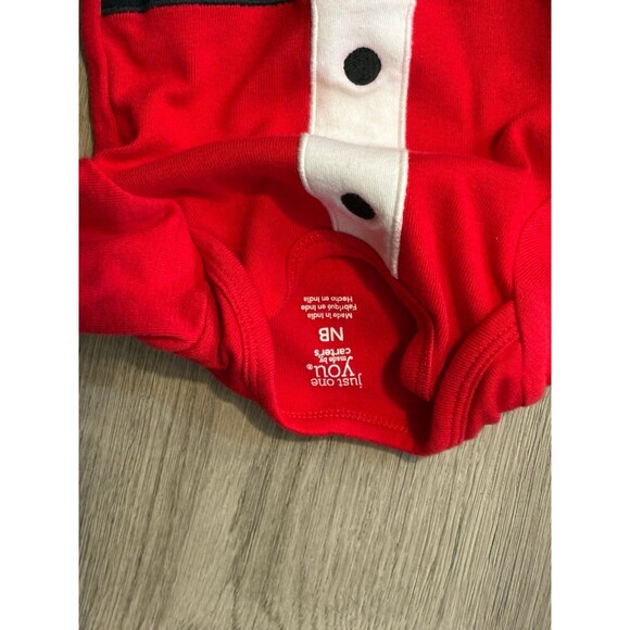 Newborn infant baby Christmas Santa elf sleeper carters just one you - Picture 3 of 3